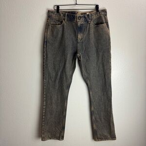 Volcom Solver Modern Straight Denim Pants Size 36